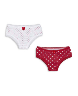 Gatke za Deklice - Rdeče Pikice - Komplet 2/1